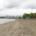 Panoramatická fotografie Kitsilano Beach 