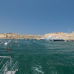 Pohled zpět na Vallettu